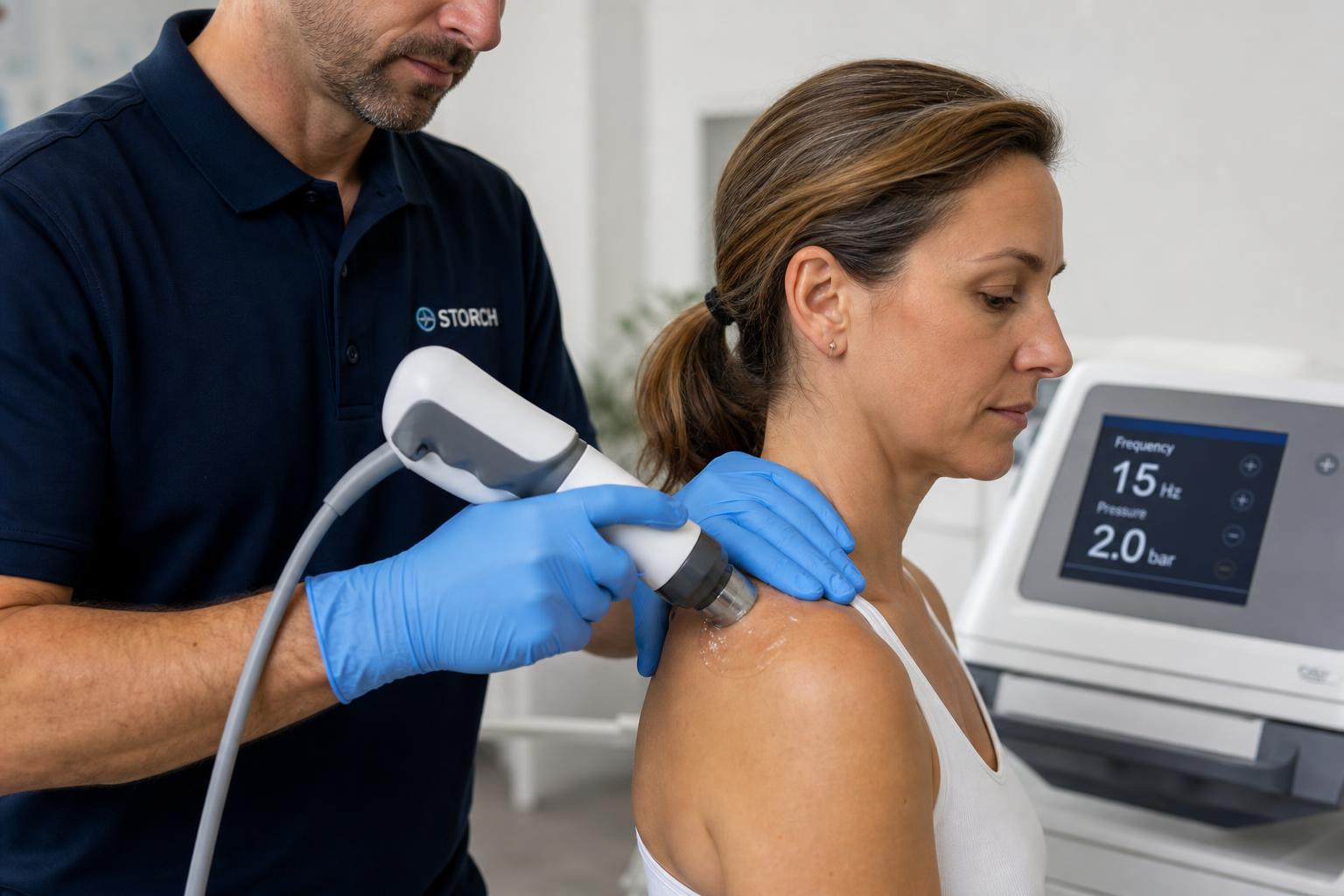Shockwave therapy treatment for plantar fasciitis